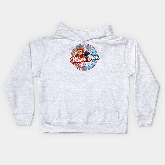 Miser Bros Heating and Cooling Kids Hoodie by Alema Art